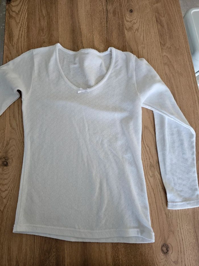 Maillot de corps 12/14ans Fille blanc - photo numéro 3