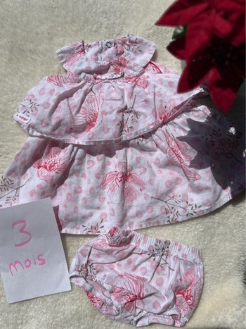Robe fleuri ~ berlingot ~ 3 mois
