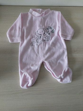 Grenouillère 1 mois motif animaux