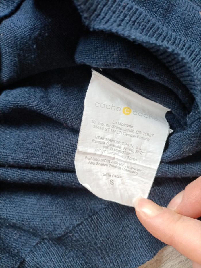 Pull fin cache cache taille s - photo numéro 3