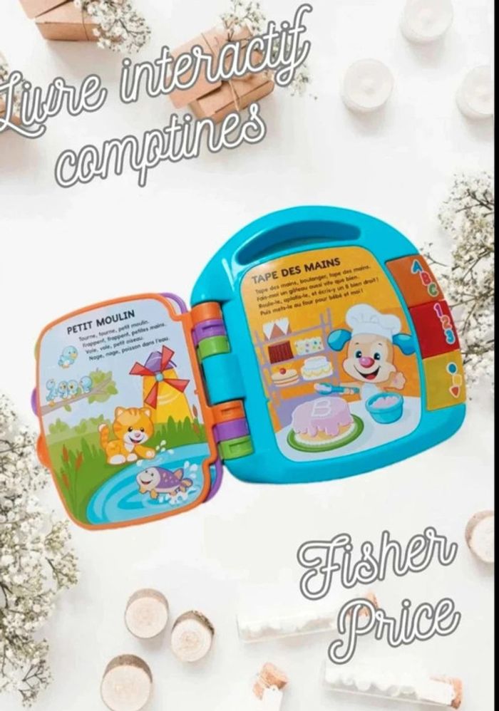 Livre interactif comptines Fisher Price - photo numéro 3