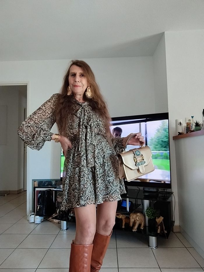 Robe 👗 façon reptile ZARA - photo numéro 5