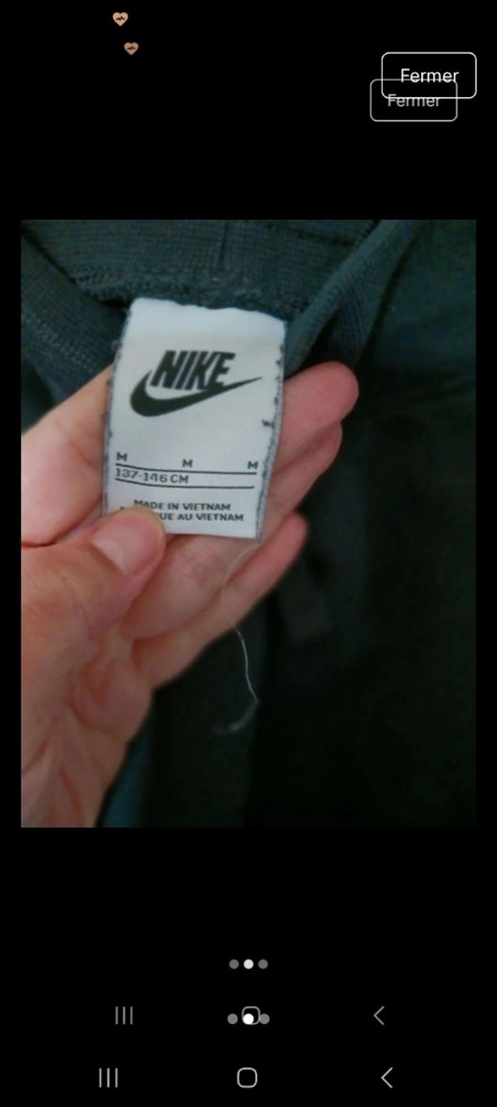 Jogging  nike enfant taille M - photo numéro 2