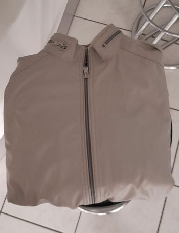 Veste simili cuir gris clair Célio