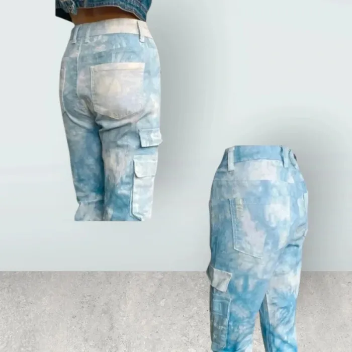 Jean cargo Project X paris ,slim ,taille haute ,texture stretch - photo numéro 5