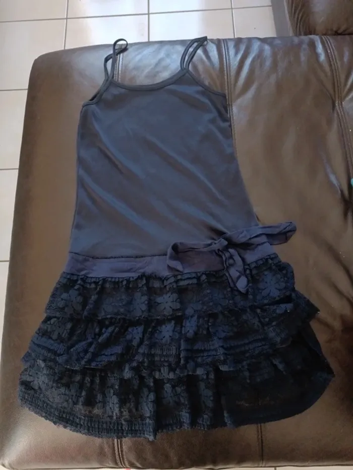 Jolie robe été bleu nuit 36