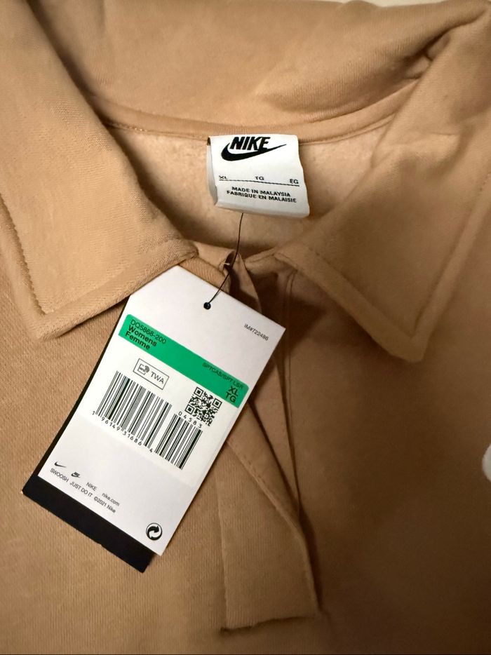 Sweat Nike mini swoosh marron clair XL - photo numéro 4