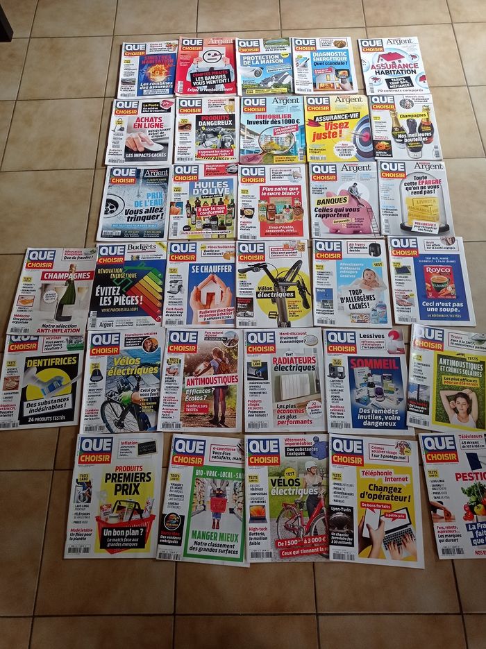 Lot de 32 magazines "Que Choisir"