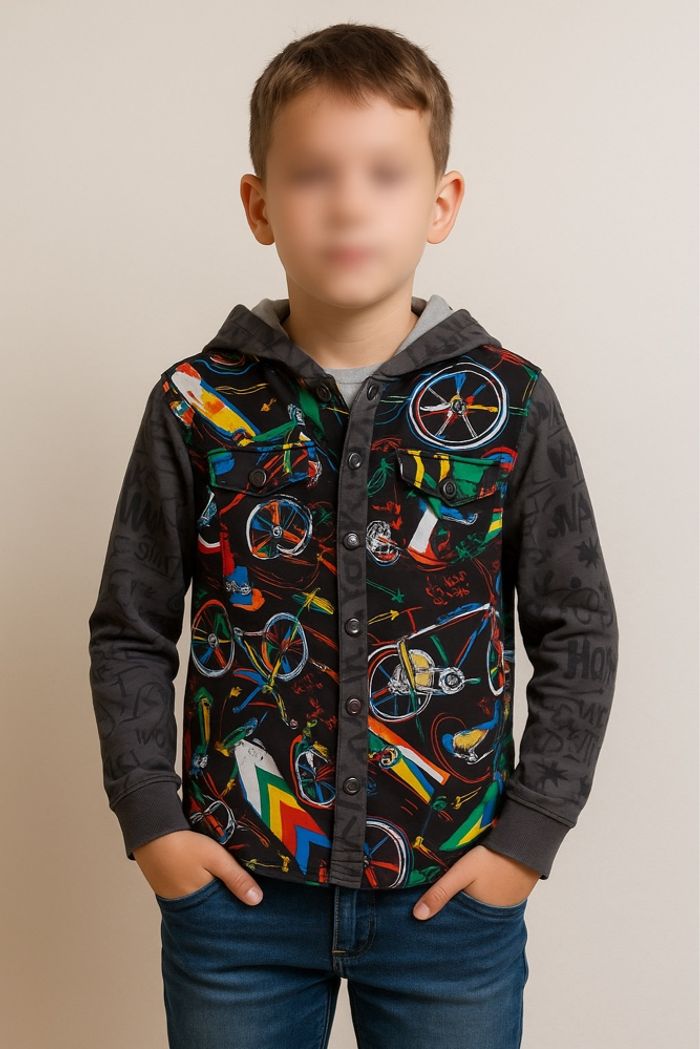 Chemise à capuche Desigual garçon - photo numéro 5