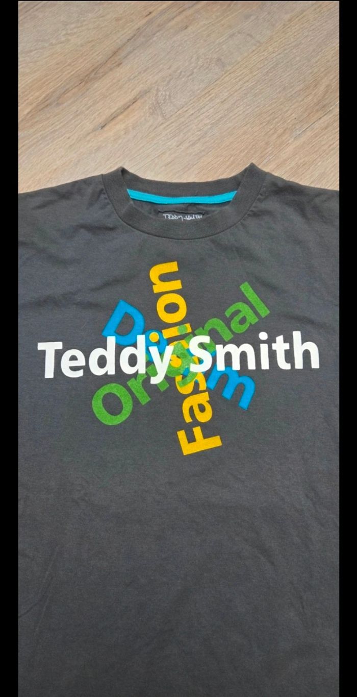 Tee shirt Teddy Smith 14 ans gris - photo numéro 3