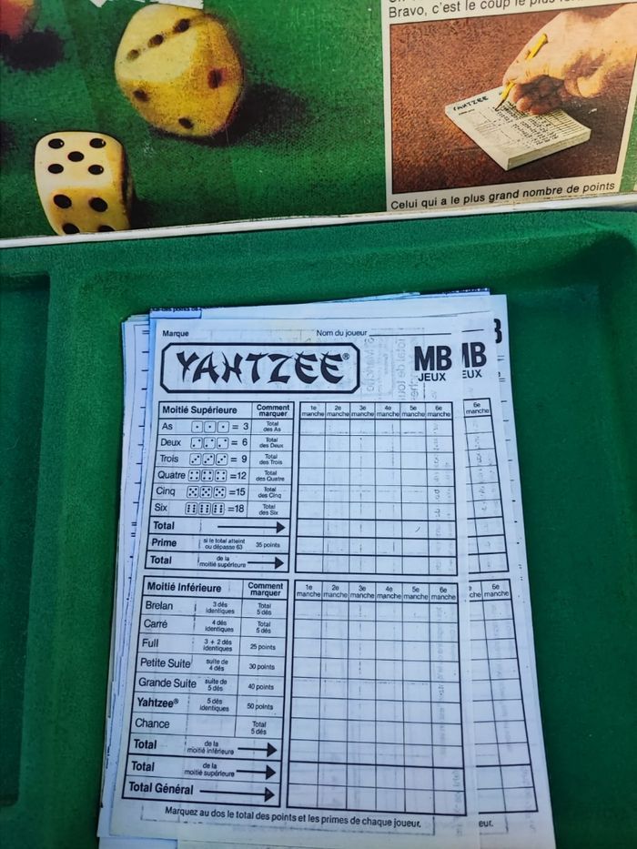 Yahtzee complet avec sa notice - photo numéro 3