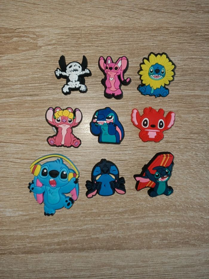 Charms bijoux crocs sabot Angel et stitch - photo numéro 2