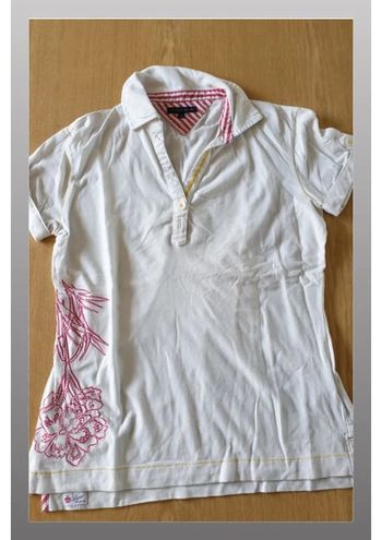 Polo femme Tommy Hilfiger M blanc/rose