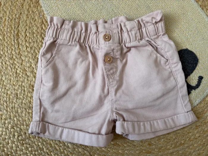 Short paperbag rose Vertbaudet 24 mois 2 ans - photo numéro 2