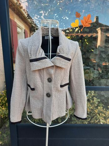 Veste beige chic T 40 Cinoche Collection