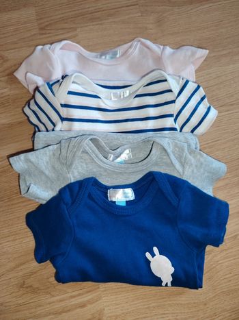 Lot bodies manches courtes