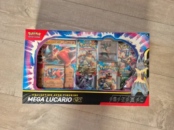 Coffret pokemon figurine mega lucario ex me01 neuf scellé fr