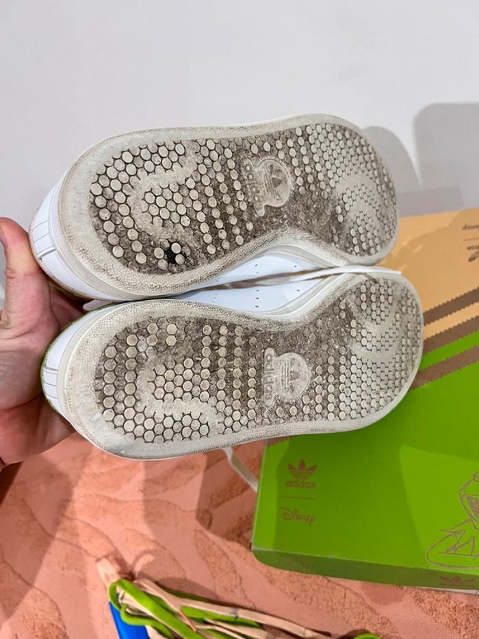 Basket adidas Stan smith édition limitée Disney : Kermit et Peggy pointure 38 2/3 - photo numéro 8