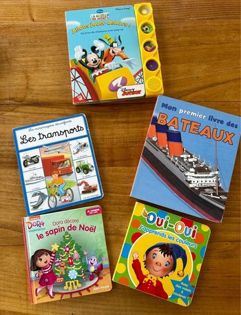 Lot de 5 livres pour jeunes enfants