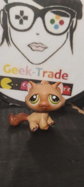 littlest petshop pet shop hasbro lps tabby cat chat de gouttière authentic 194