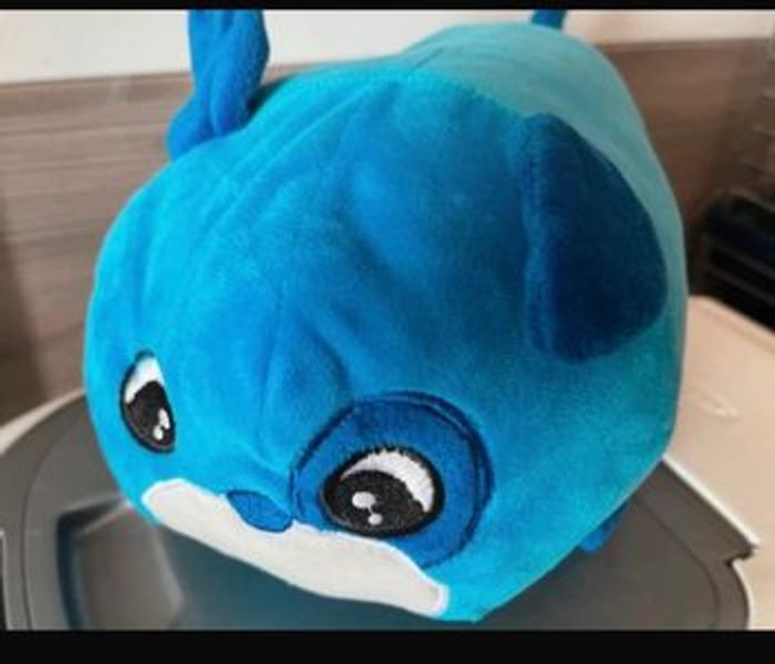 Grande Peluche Grodou chien bleu - photo numéro 2
