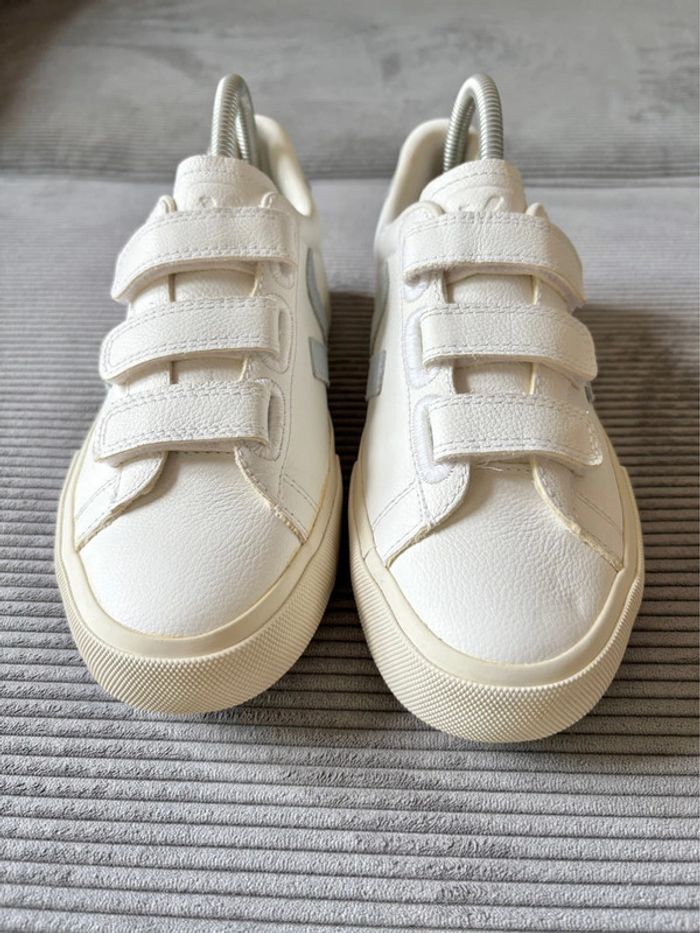 Chaussures veja recife blanches et bleues / taille 38 - photo numéro 3