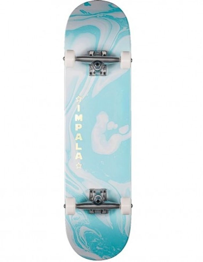 IMPALA rollerskates skateboard complet cosmos blue retro 8 pouces skate - photo numéro 2