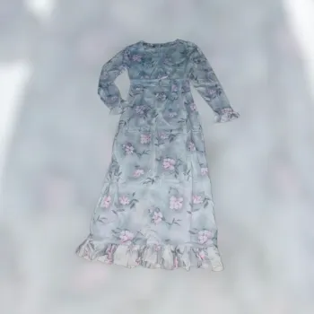 robe florale vintage 100% viscose femme taille 34