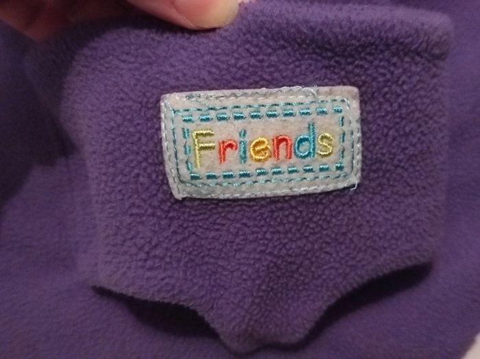 Sac à dos violet avec poche kangourou pour poupée - photo numéro 4