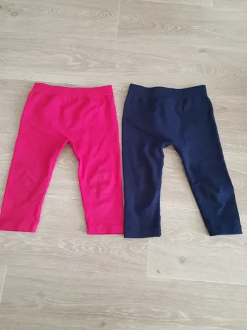 Lot de 2 leggins chauds taille 24 mois