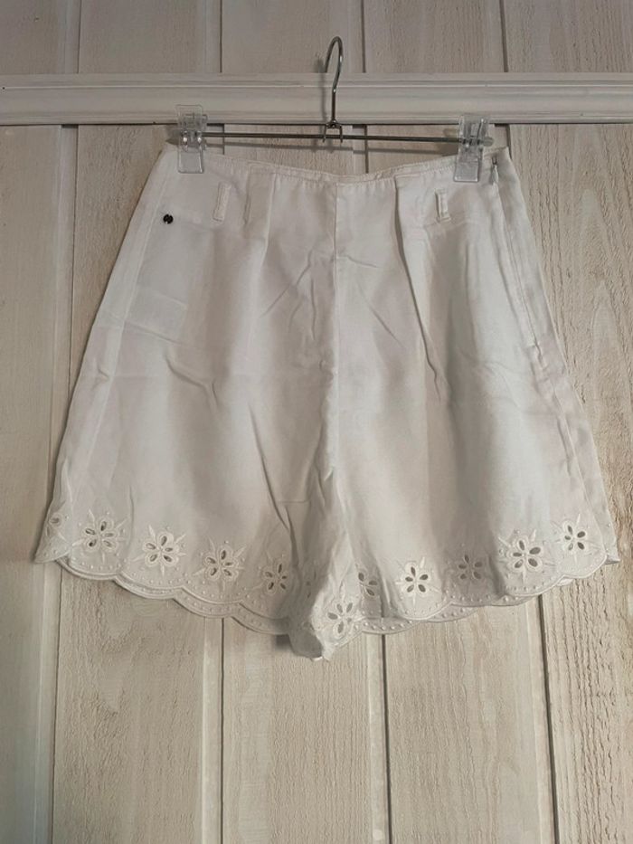 Short blanc dentelle Lyocell - Bonobo - 34