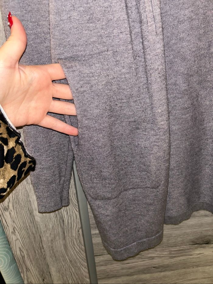 Veste gilet gris Christy avec capuche - Neuf sans étiquette - photo numéro 2