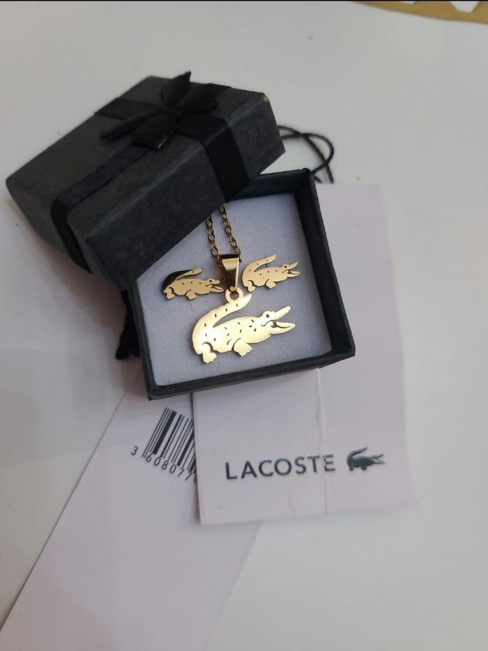 Parrure lacoste doré - photo numéro 3
