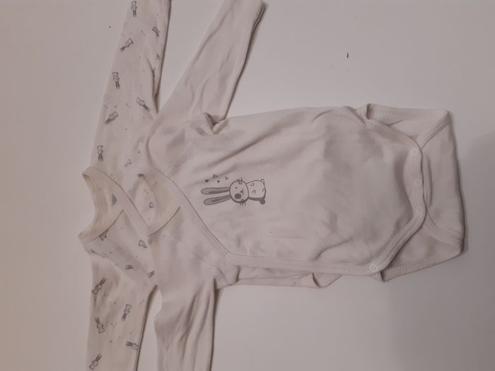 Lot de 2 Bodies blancs