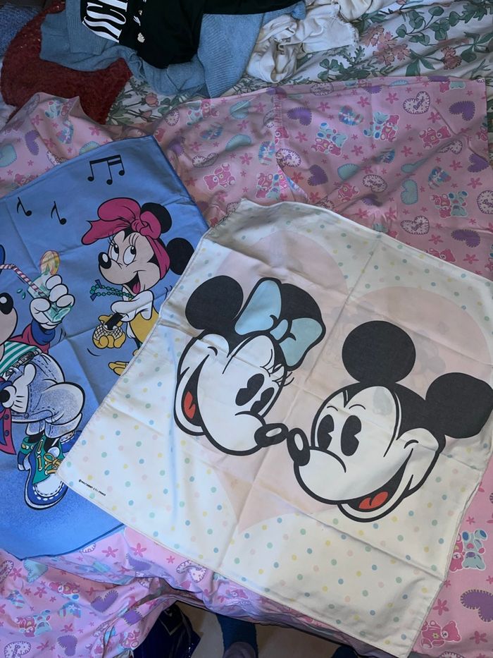 Drap Barbie + taies d’oreiller Mickey - photo numéro 2