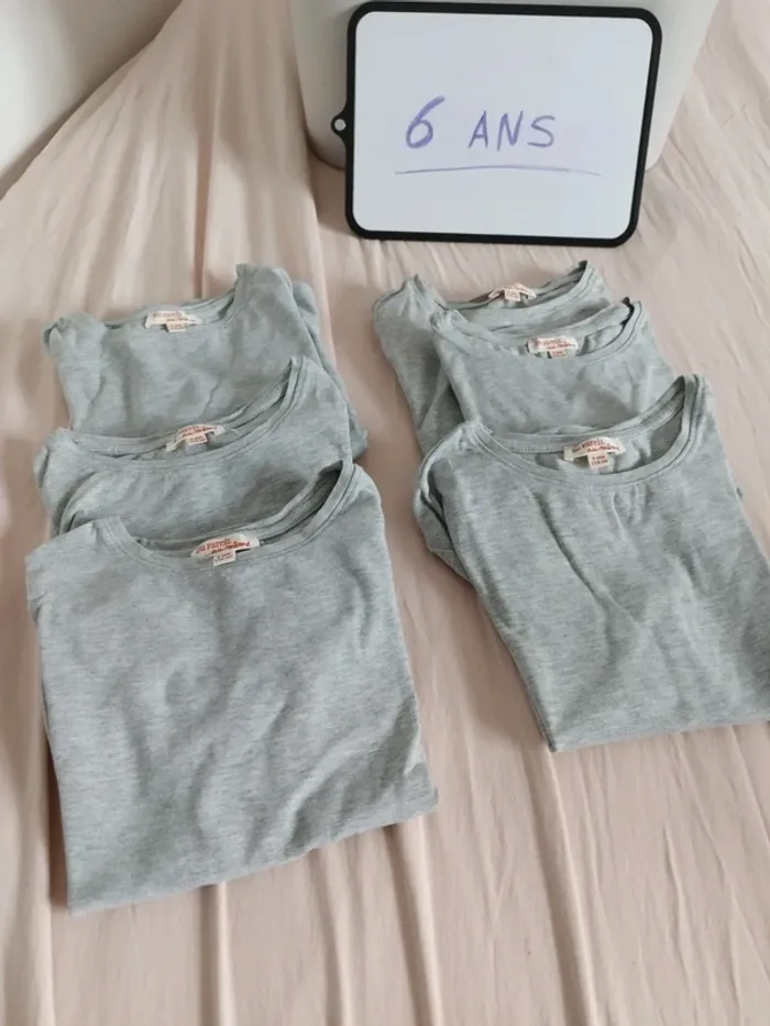 Lot 6 maillots de corps 6ans