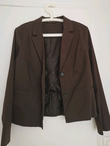 Veste tailleur marron