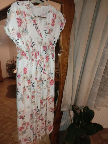 Robe longue fleurie