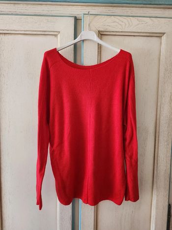 Sweat rouge fin doux
