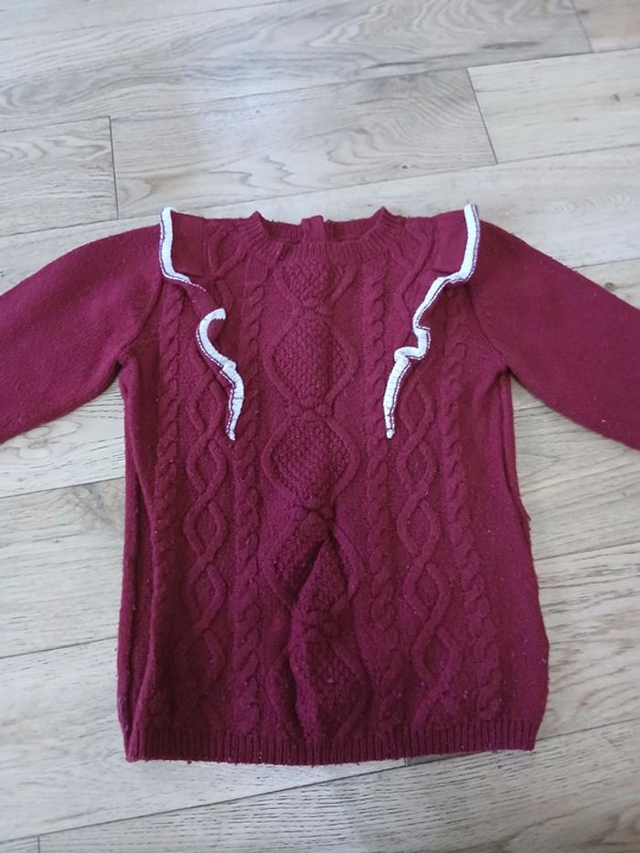 Pull bordeaux fille 6 ans sergent major