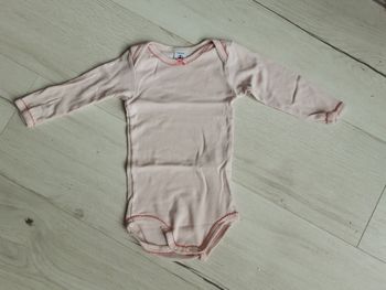 Vêtement bébé fille body manches longues Petit Bateau rose 12 mois 1 an