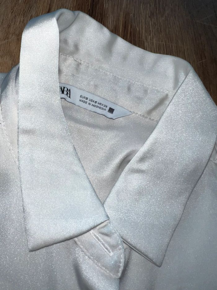 Chemise satin Zara 36 🌸 - photo numéro 5