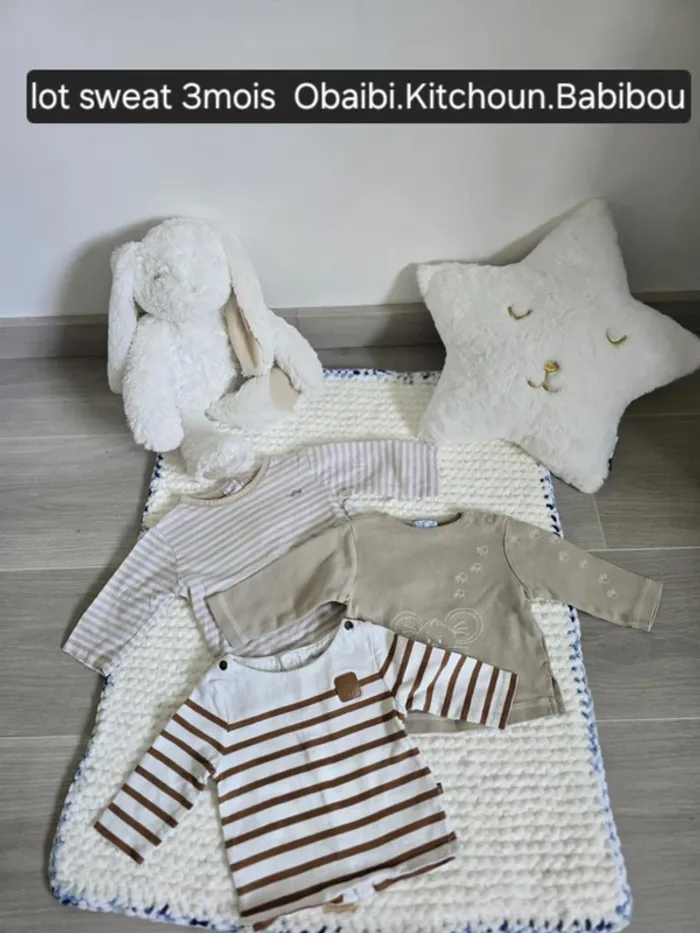 Lot de 3 sweat