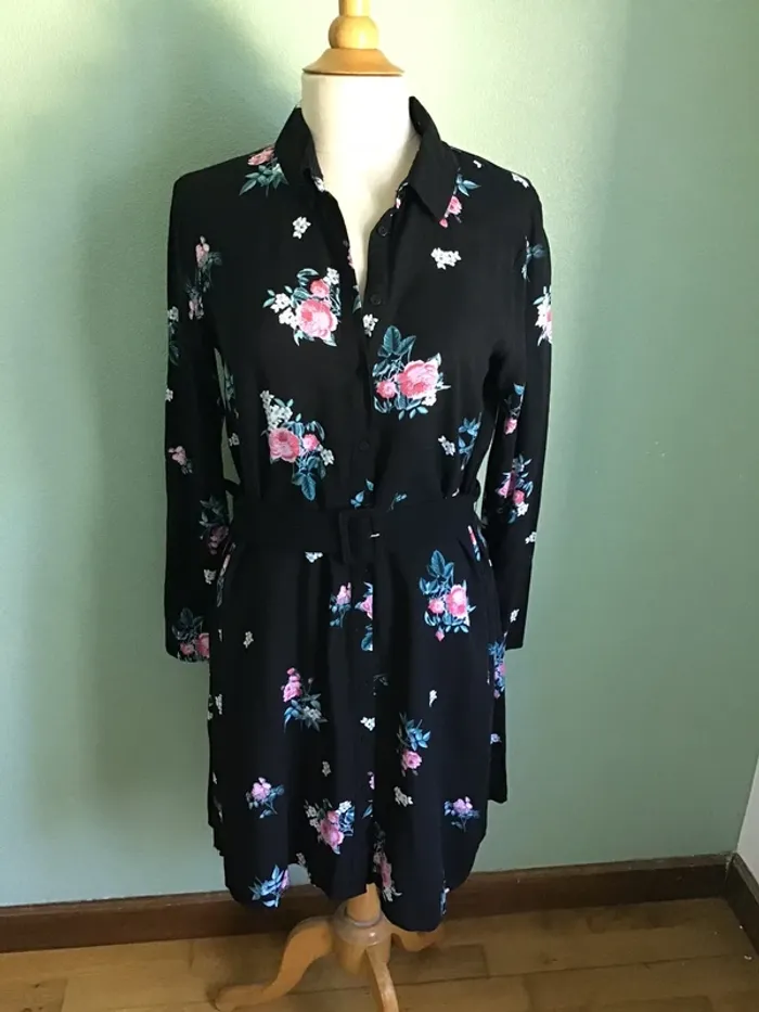 Robe chemise manches longues - photo numéro 3