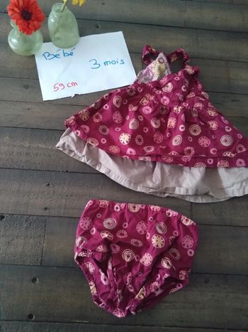Robe été bébé fille 3 mois graine de rêve