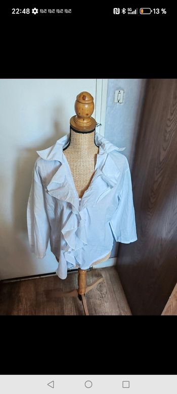 Chemiser femme blanc 