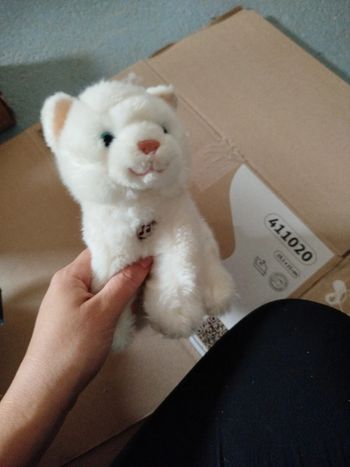 Peluche chat qui miaule