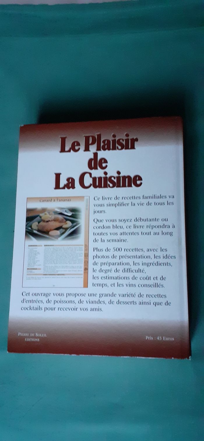 Livre le plaisir de la cuisine - photo numéro 2