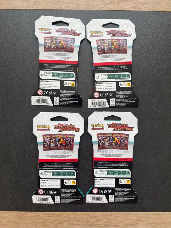 Pokémon Artset Blister Rivalités Destinées EV10 Écarlate et Violet Neuf Français - photo numéro 2