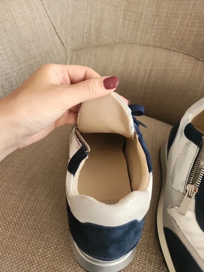 Baskets de ville Fugitive 40 bleu marine gris et blanc - photo numéro 11